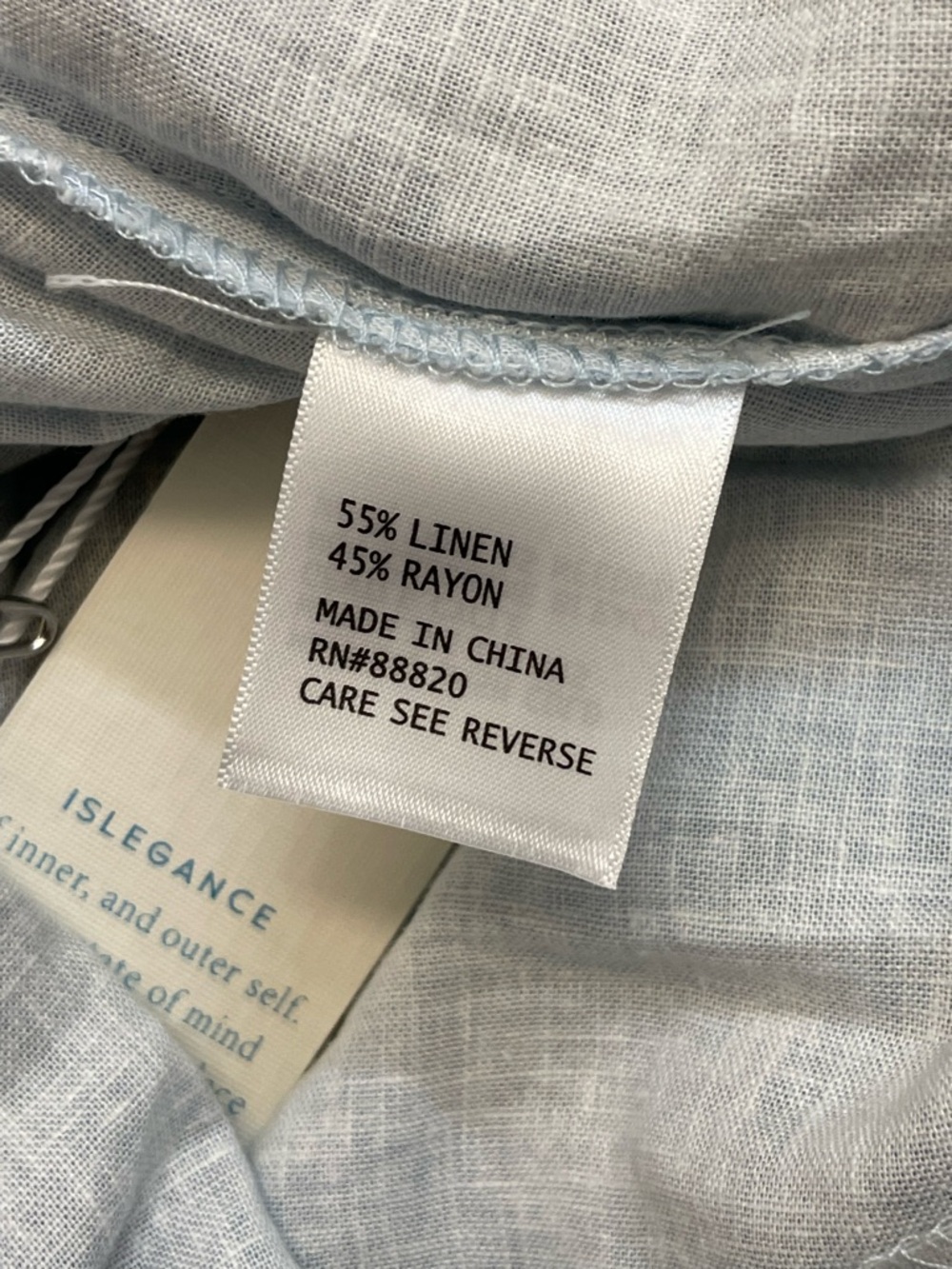 Calypso St Barth Light Blue Linen Blend Village Seascape Maxi Skirt - Picture 6 of 10